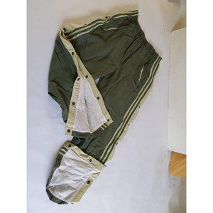 Vintage 1990s Tear Away Pants Green 3 Striped Clea